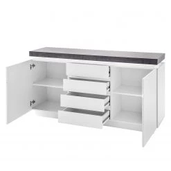 Fredriks Enfilade Namona I - Éclairage inclus - Blanc / Imitation béton 11 Fredriks Enfilade Namona I - Éclairage inclus - Blanc / Imitation béton -ÉcoMaison Soldes sideboard namona i inkl beleuchtung weiss anthrazit weiss anthrazit 3666817