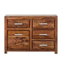 Ars Natura Buffet Ohio I - Sheesham massif ciré -ÉcoMaison Soldes sideboard ohio breite 115cm sheesham massiv 1351999