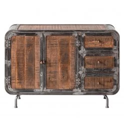 Ars manufacti Buffet Wharton I - Partiellement en acacia massif / Acier -ÉcoMaison Soldes sideboard wharton i mango teilmassiv stahl 5212012