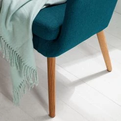 Mørteens Banquette Nicholas II - Bleu pétrole -ÉcoMaison Soldes sofabank nicholas ii webstoff eiche massiv petrol 4851560