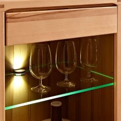 Ars Natura Vitrine NatureStar - Butoir à droite -ÉcoMaison Soldes standvitine rechts naturestar kernbuche teilmassiv 1427558