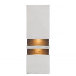 GWINNER Vitrine Anzio - Mat blanc / Chêne de poutre - Butoir à gauche - Avec éclairage 12 GWINNER Vitrine Anzio - Mat blanc / Chêne de poutre - Butoir à gauche - Avec éclairage -ÉcoMaison Soldes standvitrine anzio mit beleuchtung weiss balkeneiche tueranschlag links 4525700