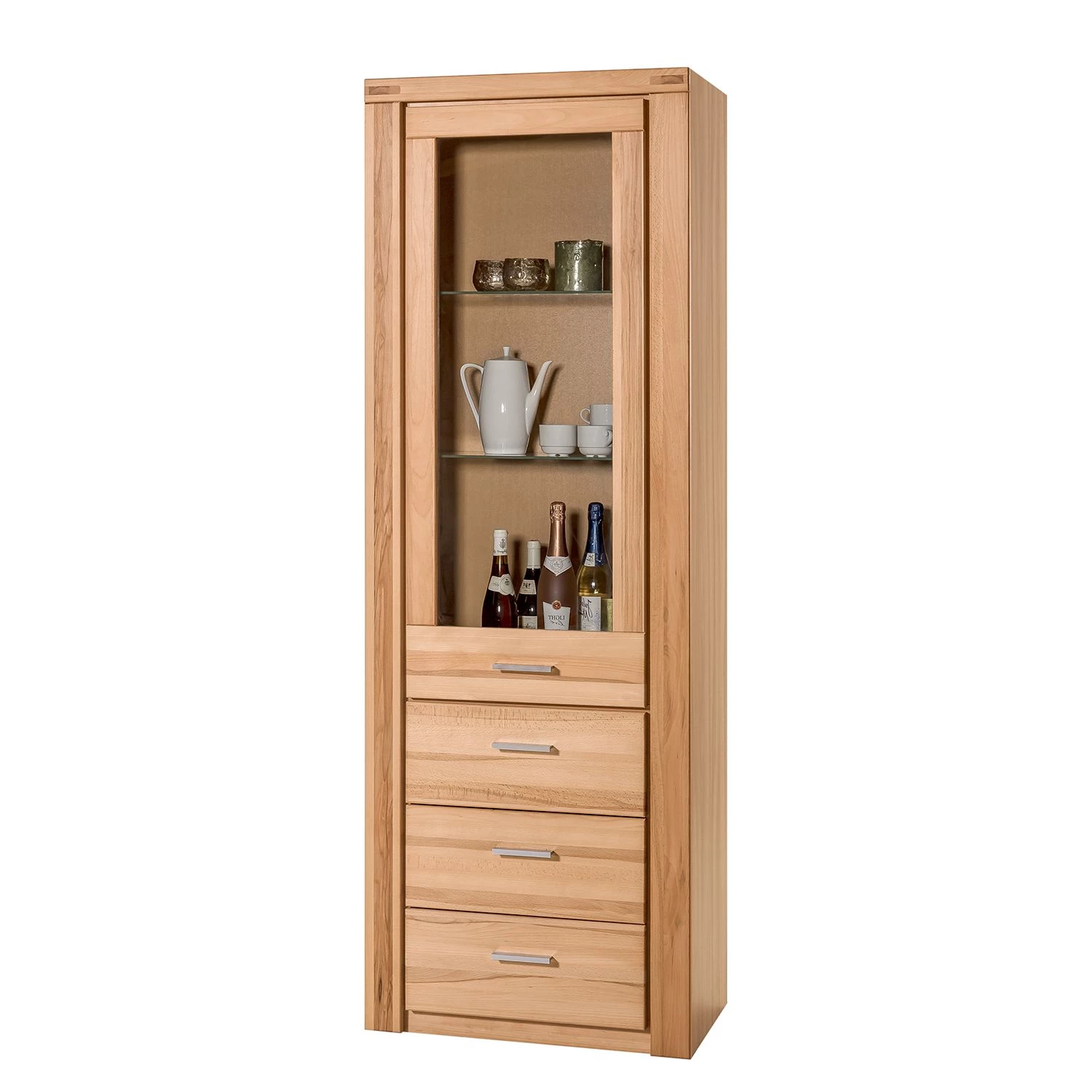 Naturoo Vitrine Lombok - Partiellement en bois massif 1 Naturoo Vitrine Lombok - Partiellement en bois massif