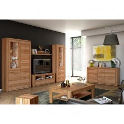 Naturoo Armoire vitrine Lombok II - Partiellement en bois massif -ÉcoMaison Soldes standvitrine lombok iii teilmassiv wildeiche 5004076