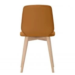 Studio Copenhagen Chaises Helvig II (lot de 2) - Cuir véritable Alvar : Cognac -ÉcoMaison Soldes stuhl helvig ii 2er set eiche teilmassiv 3890640