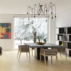 Temahome Table Detroit II - Imitation béton / Noir mat -ÉcoMaison Soldes temahome speisen 05 01 2017 4319160