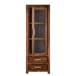 Ars Natura Vitrine Ohio - Sheesham massif -ÉcoMaison Soldes vitrine ohio sheesham glas tueranschlag links 1351026