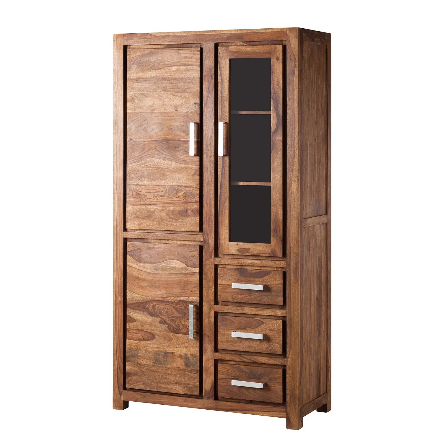 Ars Natura Armoire vitrine Ohio - Sheesham massif 1 Ars Natura Armoire vitrine Ohio - Sheesham massif