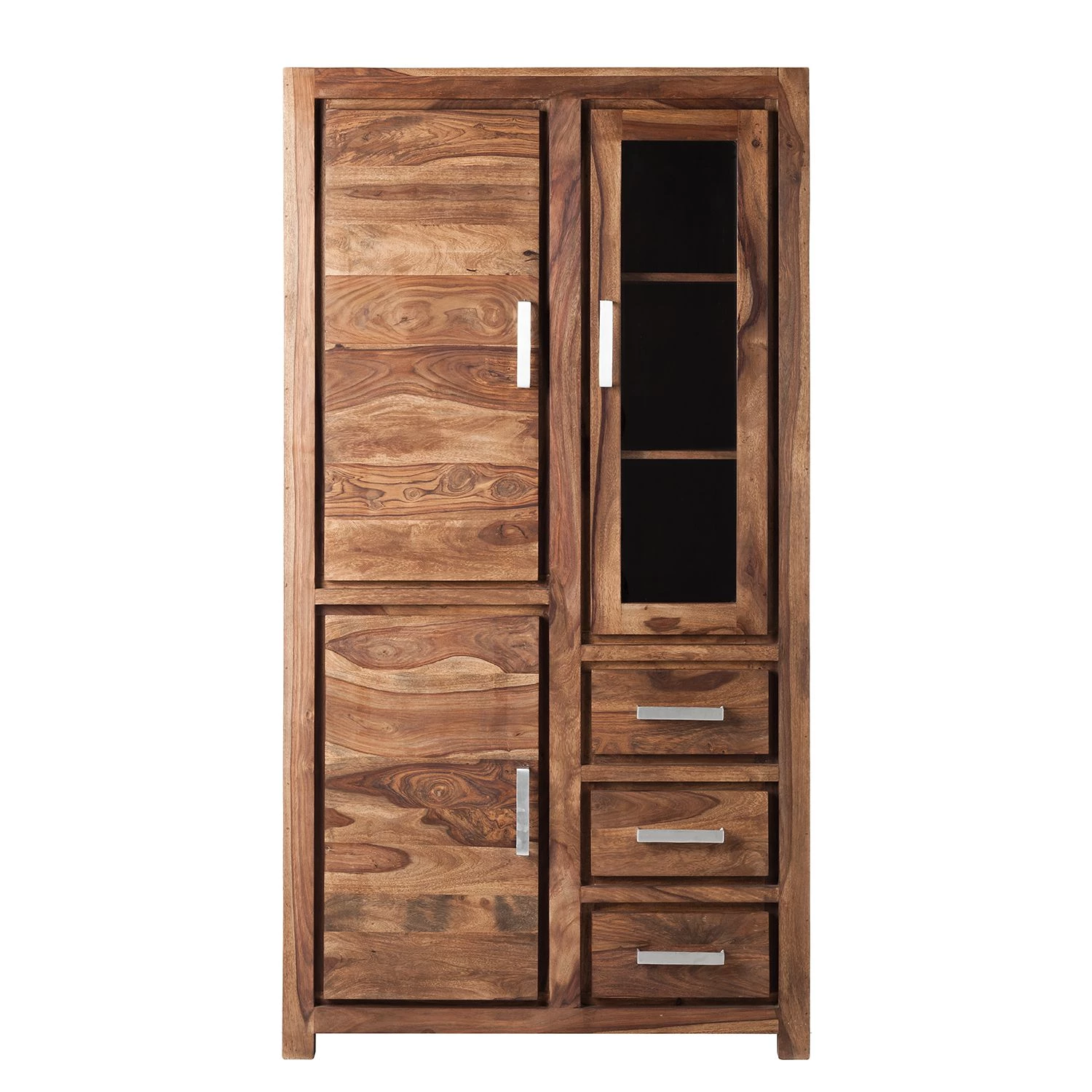 Ars Natura Armoire vitrine Ohio - Sheesham massif 3 Ars Natura Armoire vitrine Ohio - Sheesham massif – Image 3