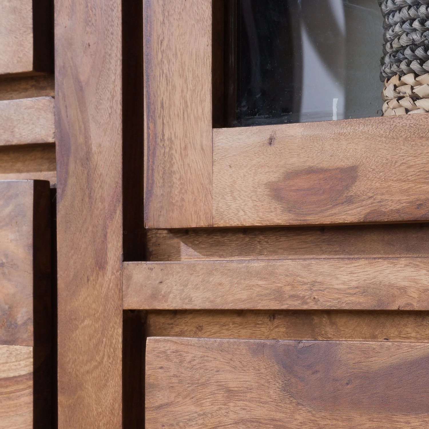 Ars Natura Armoire vitrine Ohio - Sheesham massif 8 Ars Natura Armoire vitrine Ohio - Sheesham massif – Image 8