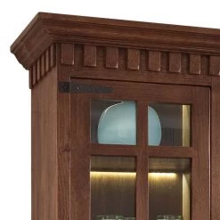 Ridgevalley Armoire vitrine Vicuna II - Pin massif - Marron - Sans éclairage 7 Ridgevalley Armoire vitrine Vicuna II - Pin massif - Marron - Sans éclairage -ÉcoMaison Soldes vitrinenschrank vicuna ii pinie massiv braun 453976