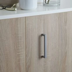 Loftscape Ensemble lit mural Godia I - Blanc / Imitation chêne de Sonoma - Maletas de mousse -ÉcoMaison Soldes wandklappbett kombination godia i 90 x 200 cm schaumstoffmatratze weiss eiche sonoma dekor 1721690