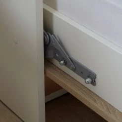 Loftscape Ensemble lit mural Godia I - Blanc / Imitation chêne de Sonoma - Maletas de mousse -ÉcoMaison Soldes wandklappbett kombination godia i 90 x 200 cm schaumstoffmatratze weiss eiche sonoma dekor 1721698