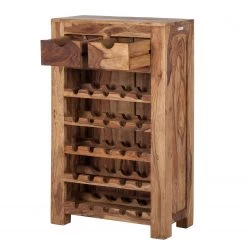 Wolf-Möbel Étagère à vin Yoga I - Sheesham massif -ÉcoMaison Soldes weinregal yoga i sheesham massiv natur 3373577