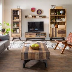 Ars manufacti Vitrine Tamati - Pin parasol massif -ÉcoMaison Soldes wohnwand tamati i 3758460