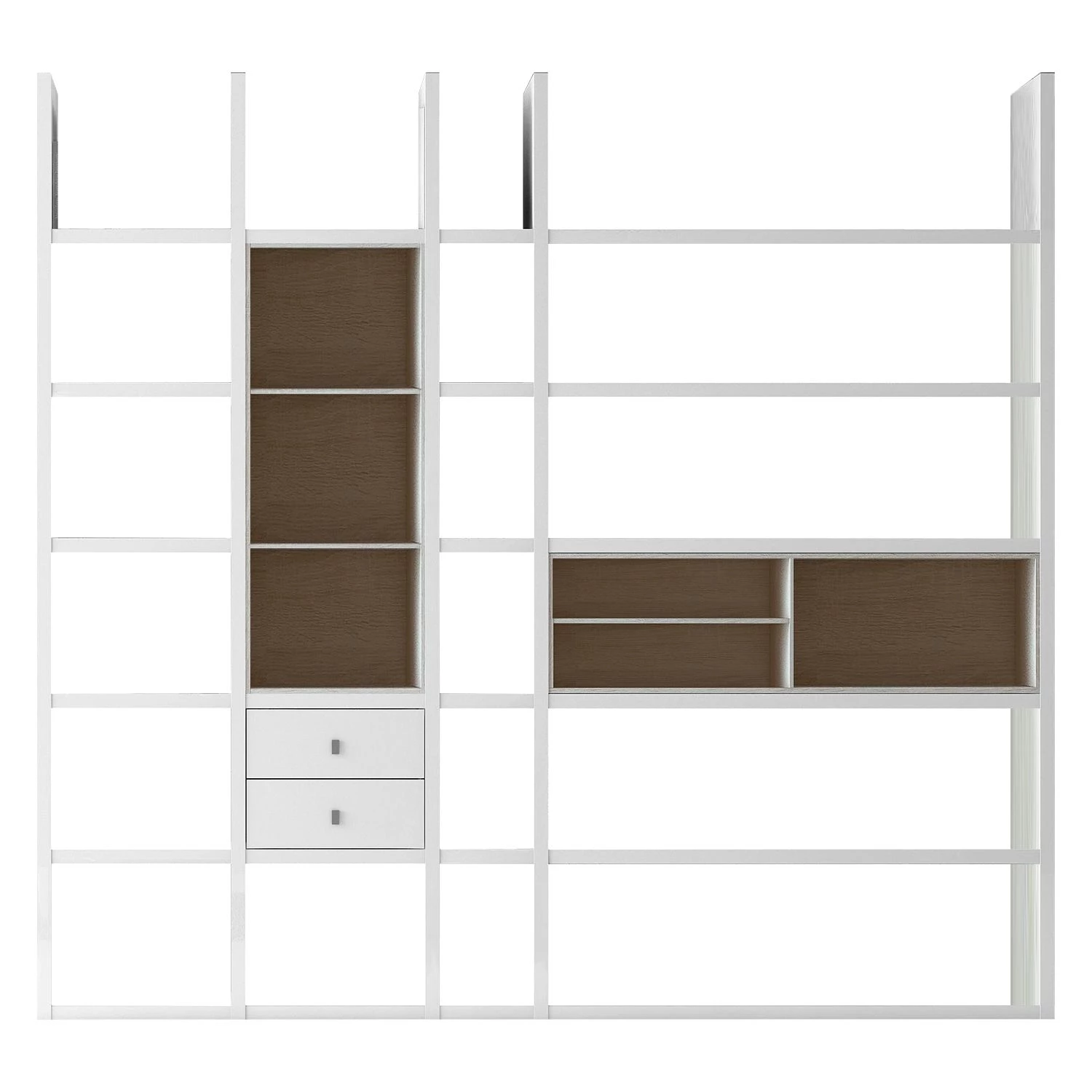 Loftscape Etagère XL Emporior IIl.B - Blanc / Imitation chêne de Sonoma - Sans éclairage 1 Loftscape Etagère XL Emporior IIl.B - Blanc / Imitation chêne de Sonoma - Sans éclairage