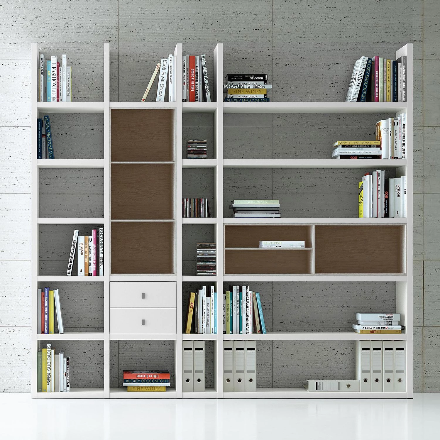 Loftscape Etagère XL Emporior IIl.B - Blanc / Imitation chêne de Sonoma - Sans éclairage 2 Loftscape Etagère XL Emporior IIl.B - Blanc / Imitation chêne de Sonoma - Sans éclairage – Image 2