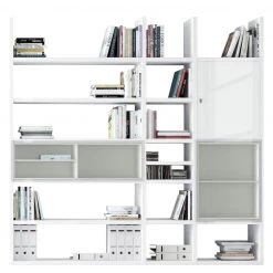 Loftscape Etagère XL Emporior IV - Blanc brillant / Blanc - Sans éclairage