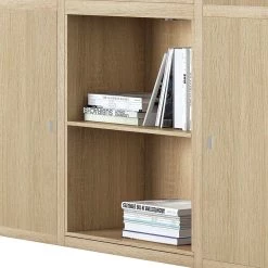 Loftscape Mur d'étagères XL Emporior IX.A - Imitation chêne -ÉcoMaison Soldes xl regalwand emporior ix a inkl beleuchtung eiche dekor 1555402