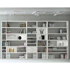 Loftscape Etagère XXL Emporior II - Blanc crème - Avec éclairage -ÉcoMaison Soldes xxl regalwand emporior ii weiss 289491