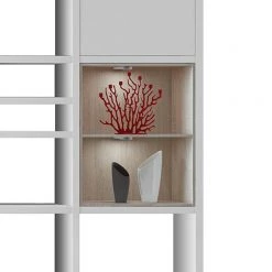 Loftscape Etagère XXL Emporior VI - Blanc / Imitation chêne de Sonoma - Avec éclairage -ÉcoMaison Soldes xxl regalwand emporior vi weiss sonoma eiche dekor 289550